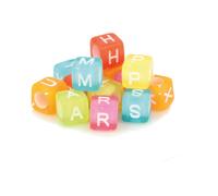 Perle Dé Alphabet 6mm Acidulé 300 Pièces