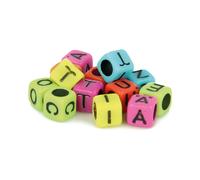 Perle Dé Alphabet 6mm Couleurs 300 Pièces