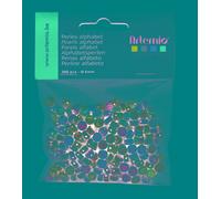 Artemio Perles Alphabet Rondes - 300 pcs, Plastique, Multicolore, 10 x 1 x 12 cm