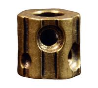 Perle de charme à trou pour accessoires faits, Brass | Les ouvertures latérales rondes complètent le design passe-partout pour les accents décoratifs de et de