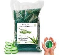 Perle De Cire Aloé-Véra 1Kg+500G Wax Bille De Chauffe Cire-Professionnelle-Sans Bandes Et Appareil Poils-Femme Et Homme Pour Le Corps Entier-Visage-Jambe-Aisselles-Soucis-Peau Sensible Intim[Z943]