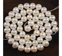 Perle de culture d'eau salée blanche Akoya de 45,7 cm 8-9 mm