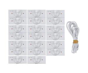 Perle de Lampe LED SMD 3V 20pcs, Bande LED Rétroéclairage TV Perles avec Filtre de Lentille Universelles Optique Composants D'émetteur de Lumière SMD, pour Réparer les Réparation Écran TV
