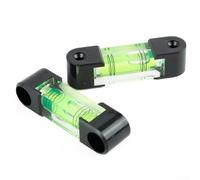 Perle de niveau à bulle horizontale en plastique pour outil de nivellement cylindrique, 68 x 16,3 x 18 mm, option magnétique disponible, compatible linéaire à 2 fils ou 3 fils (3 fils sans aimant)