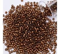 Perle De Rocaille Intérieure De Couleur Argent 2mm,Perles Artisanales En Verre,Bracelets,Collier,Anneau,Fabrication De Graine Pour Artisanat D'art - Type [Pz907]-2mm 1200pcs-Bottle