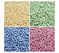 Perle de verre à facettes tchèques, Fire-Polished, rondes 3 mm, quatre couleurs, un total de 400 perles, Set FP401 (3FP018 3FP024 3FP028 3FP031)