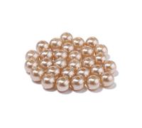Perle D'espacement Ronde En Acrylique Pour Bijoux De Bricolage,Perles Arc-En-Ciel En Plastique Colorées,Perles Abs,3mm,4mm,6mm,8mm,10mm,12mm - Type Light Brown-5mm 500pcs