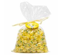 Perle di Sole Bonbons durs au goût de citron 1000 g remplis de poudre pétillante.
