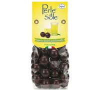 Perle di Sole - Petits Chocolats Fondants Fourrés au Limoncello 150 g - Délices Artisanaux au Chocolat Noir avec Cœur au Limoncello à base de Citrons 100% Made in Italy