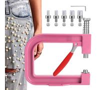 Perle Drilling Machine - Hand Press Pearl Rhinestone Machine | Stainless Steel Craft Applicator Rivet Fixing Tool For Hat Embellishment, Party Wedding Decor, Jewelry Making