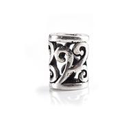 Perle en Argent véritable, Motif Spirale - 2 mm