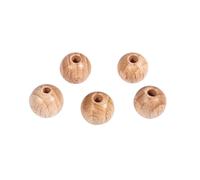 Perle En Bois Ø 10 Mm Boule Percée Ø 2,8 Mm 35 Pièces