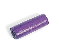 Perle en bois ciré cylindre violet diam. 5 x 15 mm. 200 u.