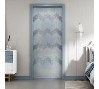 Perle en bois Cordon Rideau de fils Suspension porte Rideaux Panneau écran Fenêtre Déco 90x220cm