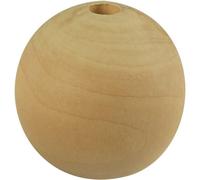 Perle En Bois Diamètre 35 Mm Trou 6mm 25 Pièces
