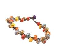 Perle en céramique brillante - Accessoire accrocheur pour un usage quotidien - Bijoux faits à la main