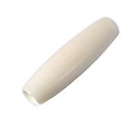 Perle en corne cylindre blanc diam.6x25mm. 200u. 2,10mm.