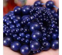 Perle En Pierre Naturelle De 4 À 12mm,En Lave,Jaspe,?Il De Tigre,Agate,Quartz,Ronde,Pour La Fabrication De Bijoux,Bracelet,Cadeau Du Nouvel An - Type Blue Lapis Lazuli-6mm Approx 61 Beads
