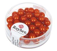 Perle En Verre Orange Renaissance 6 Mm 45 Pièces