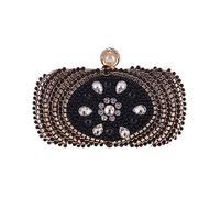Perle Evening Bag Femme's Clutch Hard Small Square Sac Bag Slant Cross
