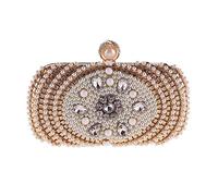 Perle Evening Bag Femme's Clutch Hard Small Square Sac Bag Slant Cross