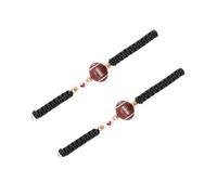 perlé Extensible, Cordon de Cire Souple, chaîne à Main, Bijoux pour Usage Quotidien et Cadeaux, 2 pièces