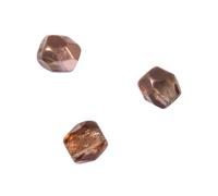 Perle Facettée En Verre 3 Mm Praliné 100 Pièces
