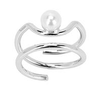 Perle Finger Nail Knuckle Anneaux Élégant et Simple Cuivre Fingertip Bijoux Ongle Housse De Protection Nail Accessoires pour Femmes Filles(3052 Platine)