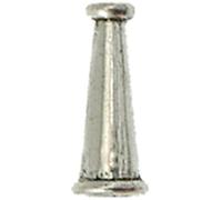 Perle métal cône 16x6 mm Argenté