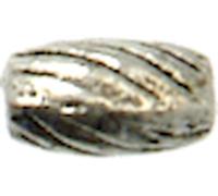 Perle Métal Grain De Riz 7 Mm Argenté (Lot De 10)