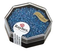 Perle - MIYUKI - Delica - 1,6 mm - Bleu azur transparent - Dépolies (Rainbow)