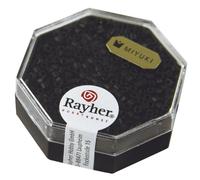 Perle Miyuki Delica 10/0 Dbm310 Métallic Dépoli Noir