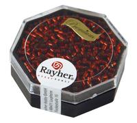 Perle - Miyuki - Delica - 2,2 mm - Rouge - Garniture argentée