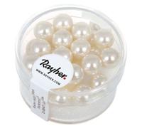 Perle Nacrée Renaissance Blanc 8 Mm 25 Pièces