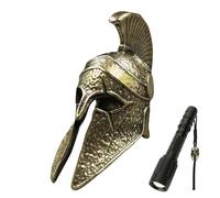 Perle Paracorde en Laiton Design Casque Classique - Breloque en Paracorde Décorative Moulée à la Main pour Artisanat, Bracelets de Survie, Tirettes de Fermeture, Sacs à dos, Porte-clés et Accessoires