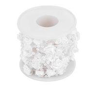 HEEPDD Perle Perle Rouleau, 10 m/Rouleau Perle Artificielle Rose Perles Chaîne Connectée pour DIY Décoration De Fête De Mariage pour Fleur Arbre Guirlande Bouquet De Mariée(Blanc)