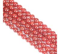 Perle Pierre Naturelle,60 pièces 6mm Agate Rouge Pierre Naturelle pour Bracelet,Perles pour Bracelet Bijoux