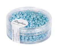 Perle Rocaille 2,6 Mm Opaque Lustré Bleu Clair 17 G