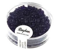 Perle Rocaille 2,6 Mm Transparent Bleu Foncé 17 G