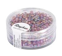 Perle Rocaille 2,6mm Transparent Lustré Lilas 17 G