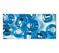 Perle rocaille - Bleu clair - Garniture argent - Ø2,6mm-16 g Bleu G