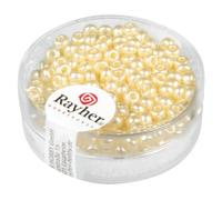 Rayher – Perle rocaille cirée Ivoire 2,6 mm (Blanc G)
