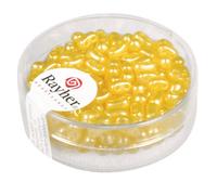 Perle Rocaille Cirée Jaune 2 Trous