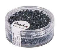 Perle Rocaille Garniture Argenté 2 Mm Hématite 17 G