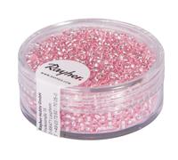Perle Rocaille Garniture Argenté 2 Mm Rose 17 G
