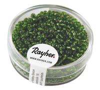 Perle Rocaille Garniture Argenté 2 Mm Vert 17 G