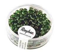Perle Rocaille Garniture Argenté 4 Mm Vert 17 G