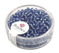 Perle Rocaille Garniture Argentée Bleu Clair Ø2,6mm 16 G
