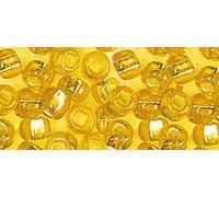 Perle Rocaille Garniture Argentée Jaune Ø 2,6 Mm 16 G - Rayher