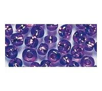 Perle rocaille - Lilas - Garniture argent - Ø 2,6 mm - 16 g Violet G